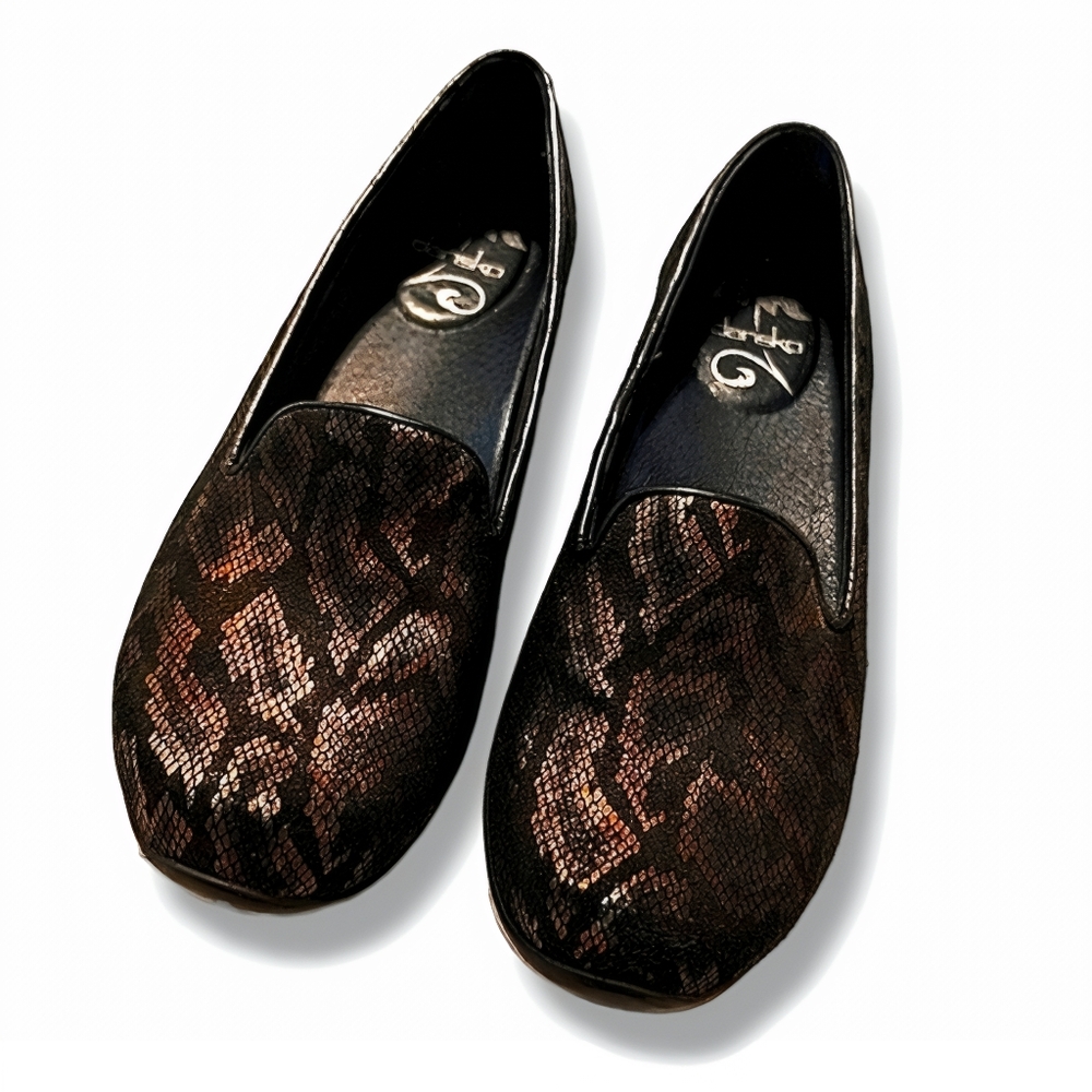 Dansko Olivia Snakeskin Print Leather Loafers 39 - Picture 4 of 8